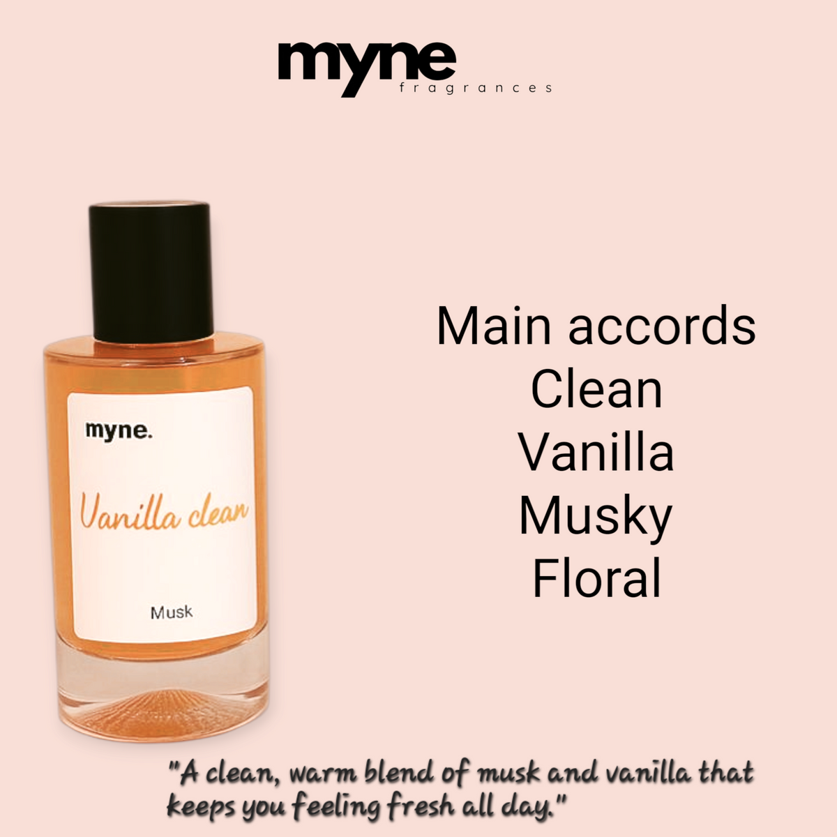 Vanilla clean musk perfume – myne-fragrances